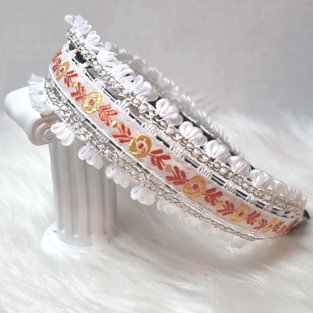 Floral EmbroideredHeadband cottagecore fall | NWOT